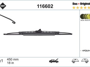 Lamela stergator HONDA CIVIC III limuzina (AM, AK, AU) 1.2 (AM) benzina 54 cai SWF 116602