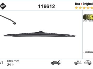 Lamela stergator HONDA CIVIC VII Hatchback (EU, EP, EV) 1.4 i (EP1, EU7) benzina 75 cai SWF 116612