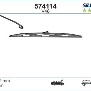 Lamela stergator HONDA CIVIC IV Shuttle (EE, EF) 1.4 i 16V (EE1) benzina 90 cai VALEO 574114