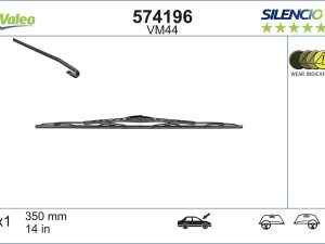Lamela stergator HONDA CIVIC X hatchback (FC_, FK_) 1.0 VTEC (FK6) benzina 129 cai VALEO 574196