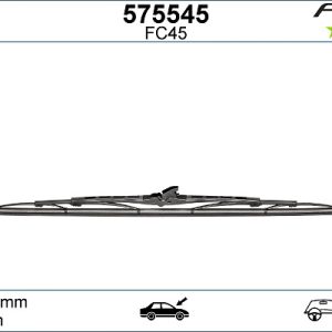 Lamela stergator HONDA CIVIC X hatchback (FC_, FK_) 1.0 VTEC (FK6) benzina 129 cai VALEO 575545