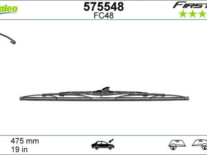 Lamela stergator HONDA CIVIC IV limuzina (ED, EF) 1.3 (ED1) benzina 75 cai VALEO 575548