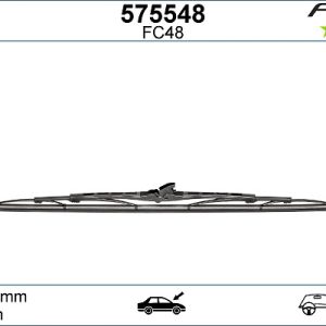 Lamela stergator HONDA CIVIC IV Hatchback (EC, ED, EE, EF) 1.3 (EC8) benzina 75 cai VALEO 575548