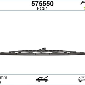 Lamela stergator HONDA NSX I Cabriolet (NA) 3.0 24V Vtec (NA1) benzina 274 cai VALEO 575550