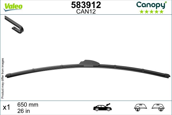Lamela stergator HONDA CIVIC X hatchback (FC_, FK_) 1.0 VTEC (FK6) benzina 129 cai VALEO 583912