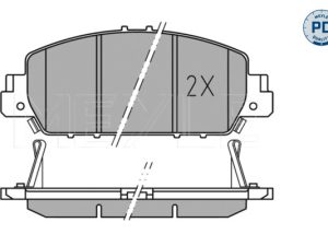 Placute frana HONDA HR-V (RU) 1.5 (RU1) benzina 130 cai MEYLE 025 257 9216/PD