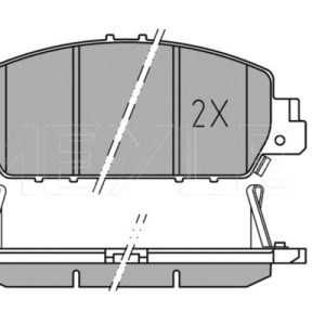 Placute frana HONDA HR-V (RU) 1.5 (RU1) benzina 130 cai MEYLE 025 257 9216/PD