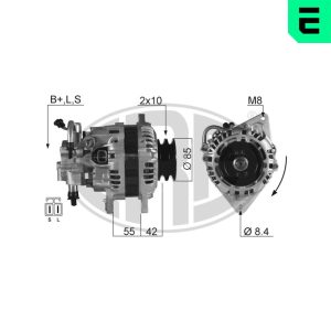 Alternator HYUNDAI H-1 caroserie (A1) 2.5 TD diesel 101 cai ERA 210371A