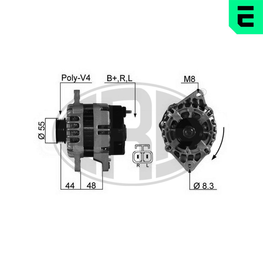 Alternator HYUNDAI GETZ (TB) 1.1 benzina 63 cai ERA 210374A