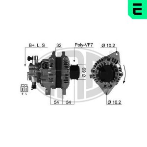 Alternator HYUNDAI H-1 caroserie (A1) 2.5 CRDi diesel 140 cai ERA 210381A