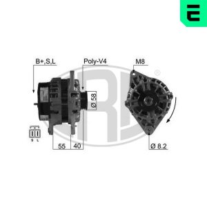 Alternator HYUNDAI GETZ (TB) 1.4 i benzina 97 cai ERA 210492A