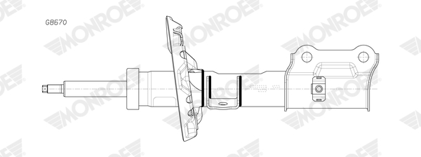 Amortizor HYUNDAI i30 FASTBACK (PDE, PDEN) 1.6 CRDi diesel 136 cai MONROE G8670