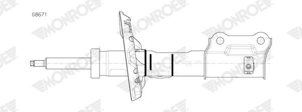 Amortizor HYUNDAI i30 FASTBACK (PDE, PDEN) 1.6 CRDi hybrid 48V Diesel/electro 136 cai MONROE G8671
