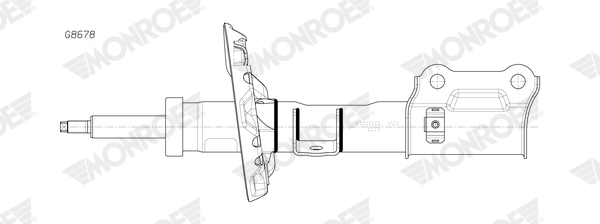 Amortizor HYUNDAI KONA (OS, OSE, OSI) 1.6 CRDi e-VGT AWD diesel 136 cai MONROE G8678