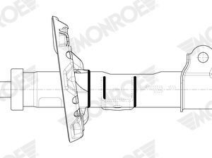 Amortizor HYUNDAI KONA Autoutilitara/SUV (OS, OSE, OSI) 1.0 T-GDi benzina 120 cai MONROE G8679