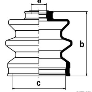 Ansamblu burduf articulatie planetara HYUNDAI COUPE II (GK) 2.0 GLS benzina 143 cai HERTH BUSS JAKOPARTS J2883000