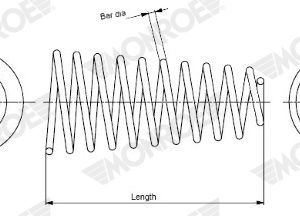 Arc spiral HYUNDAI TUCSON (JM) 2.0 CRDi tractiune integrala diesel 113 cai MONROE SP3533