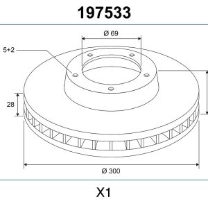 Disc frana VALEO 197533 – HYUNDAI | AutoRival