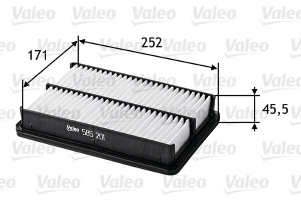 Filtru aer VALEO 585201 – HYUNDAI | AutoRival