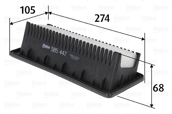 Filtru aer VALEO 585447 – HYUNDAI | AutoRival