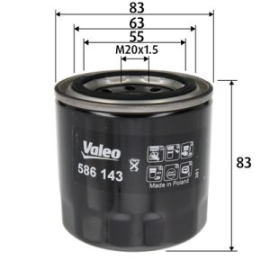 Filtru ulei VALEO 586143 – HYUNDAI | AutoRival