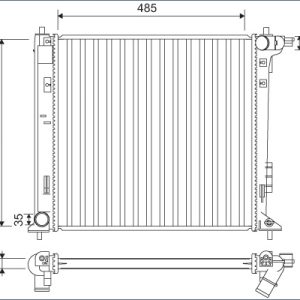 Radiator racire motor VALEO 701140 – HYUNDAI | AutoRival