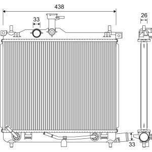 Radiator racire motor VALEO 701253 – HYUNDAI | AutoRival