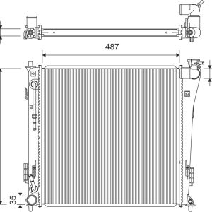 Radiator racire motor VALEO 701365 – HYUNDAI | AutoRival