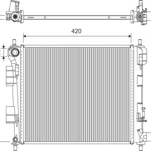 Radiator racire motor VALEO 701439 – HYUNDAI | AutoRival