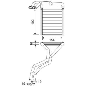 Schimbator de caldura incalzire habitaclu VALEO 811603 – HYUNDAI | AutoRival