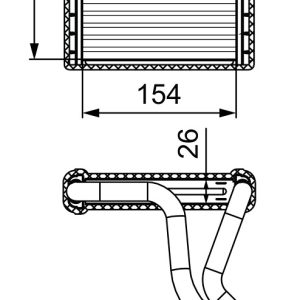 Schimbator de caldura incalzire habitaclu VALEO 812430 – HYUNDAI | AutoRival