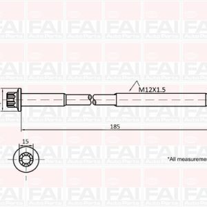 Set surub chiulasa FAI AUTOPARTS B2129