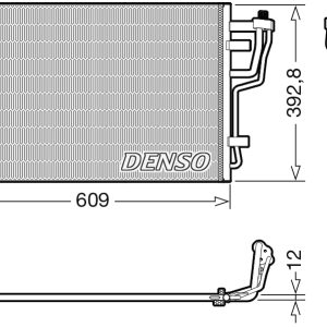 Condensator climatizare DENSO DCN41013 Condensator climatizare DENSO DCN41013 – imagine produs