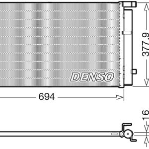 Condensator climatizare DENSO DCN41019 Condensator climatizare DENSO DCN41019 – imagine produs