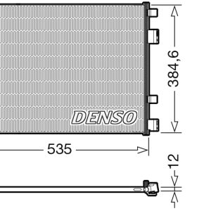 Condensator climatizare DENSO DCN41020 Condensator climatizare DENSO DCN41020 – imagine produs