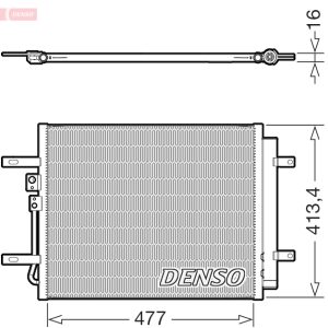 Condensator climatizare DENSO DCN41029 Condensator climatizare DENSO DCN41029 – imagine produs