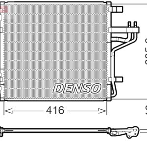 Condensator climatizare DENSO DCN43014 Condensator climatizare DENSO DCN43014 – imagine produs