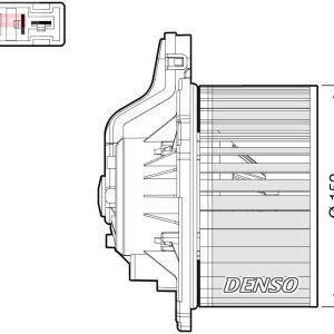 Ventilator habitaclu DENSO DEA41015 Ventilator habitaclu DENSO DEA41015 – imagine produs