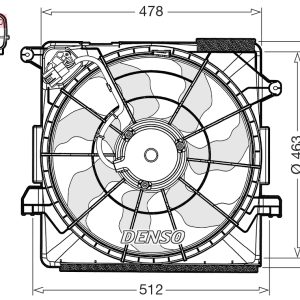 Ventilator radiator DENSO DER43000 – imagine produs