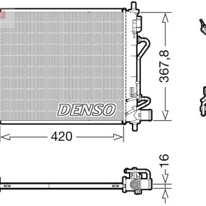 Radiator racire motor DENSO DRM41018 – imagine produs