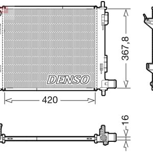 Radiator racire motor DENSO DRM41022 – imagine produs