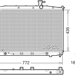 Radiator racire motor DENSO DRM41024 – imagine produs
