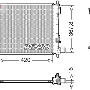 Radiator racire motor DENSO DRM41025 – imagine produs