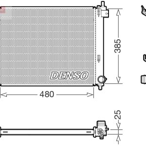 Radiator racire motor DENSO DRM41034 – imagine produs