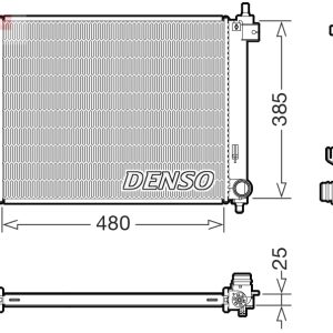 Radiator racire motor DENSO DRM41035 Radiator racire motor DENSO DRM41035 – imagine produs
