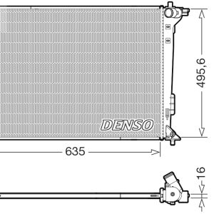 Radiator racire motor DENSO DRM41036 – imagine produs