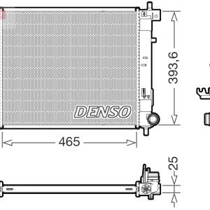 Radiator racire motor DENSO DRM43016 – imagine produs