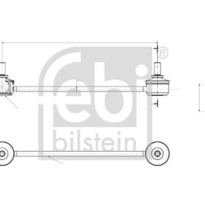 Bieleta antiruliu FEBI BILSTEIN 192879 – HYUNDAI | AutoRival