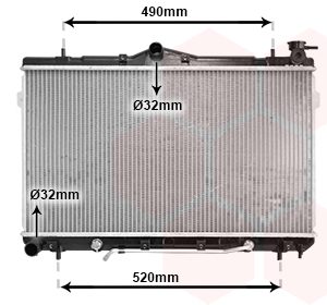 Radiator racire motor VAN WEZEL 82002044 – imagine produs