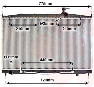 Radiator racire motor VAN WEZEL 82002174 – imagine produs